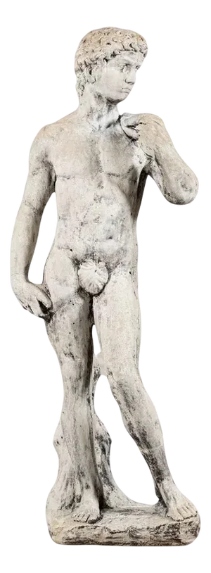 English Michelangelos David Statue, 1940