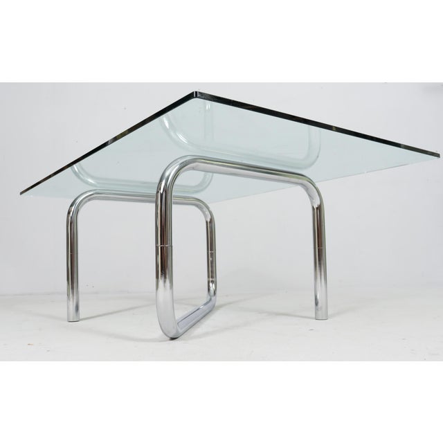 French Tubular Steel Coffee Table, 1970s For Sale - Image 16 of 18