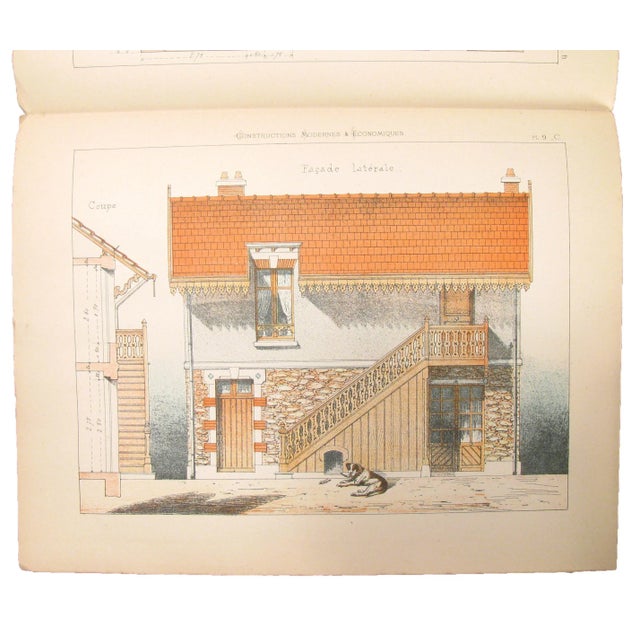 1880s French Architectural Lithograph Folio, 25 Sheets For Sale In Tulsa - Image 6 of 10