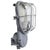 Vintage Industrial Grey and Clear Glass Wall Lamp from Industria Rotterdam For Sale - Image 6 of 6