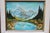 Blue Antique Traditional Mountains and Lake Landscape Oil Painting For Sale - Image 8 of 12