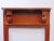 Rustic primitive country style mantle, made of pumpkin pine, architectural corbels supporting top, opening measures 29.5w 48h