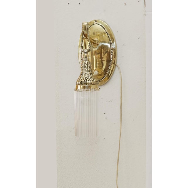 Antique Art Nouveau Wall Lamp, 1890s For Sale - Image 4 of 11
