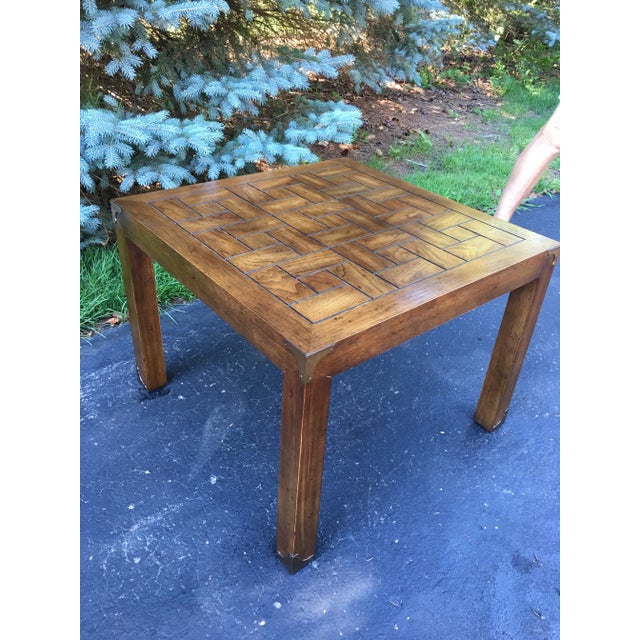 Henredon Vintage Henredon Parson’s Style End Table For Sale - Image 4 of 8