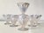 Vintage Crystal Water Glasses with Rex Pattern from Baccarat, 1920s, Set of 7 For Sale - Image 3 of 9