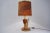 1950s 1950`s English Marquetry Wood Inlaid Table Lamp, Sport Cricket Theme, Rewired For Sale - Image 5 of 13