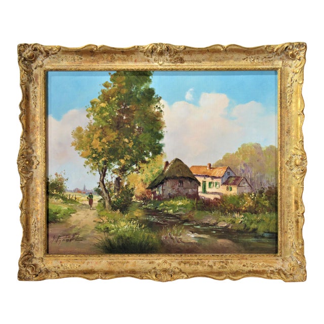 Gustav Pynaert, Belgian Landscape, c.1960 For Sale