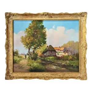 Gustav Pynaert, Belgian Landscape, c.1960