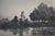 Antique Charles Mielatz Signed Waterfront House W Dock Landscape Etching 23" For Sale - Image 13 of 13