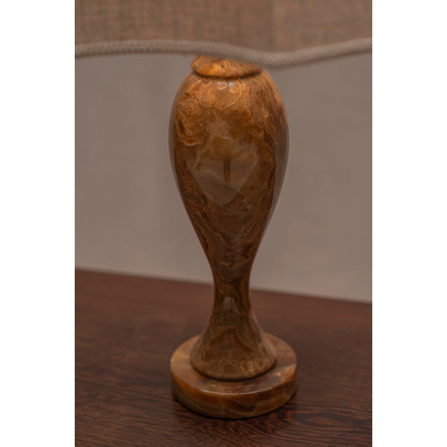 Large Italian Onyx Table Lamps, 1970s, Set of 2 For Sale - Image 12 of 15