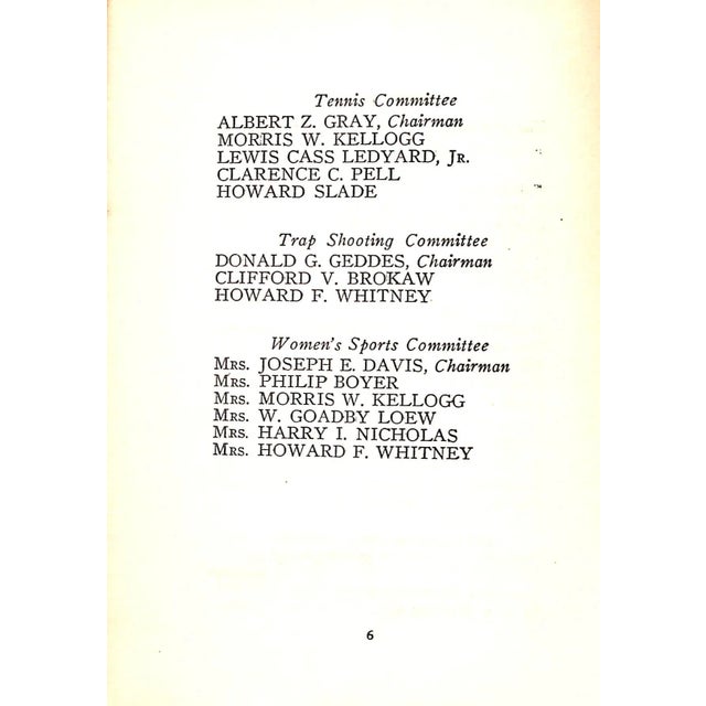 1920s Piping Rock Club 1921 Members Annual For Sale - Image 5 of 9