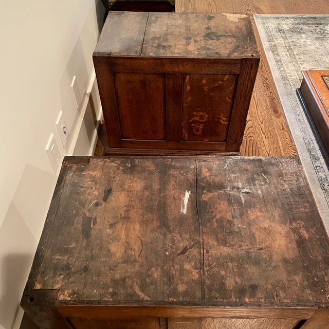 Victorian Intricately Carved Oak Kneehole Executive Desk For Sale - Image 10 of 12