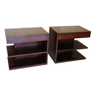 Ralph Lauren Modern Lacquered Hollywood Nightstands - a Pair For Sale