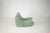 Set of Togo Lounge Chair and Pouf in Mint Bouclet Fabric by Michel Ducaroy for Ligne Roset, 1973 For Sale - Image 10 of 18