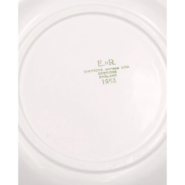 Ceramic One of Four Covered Armorial Dishes, England Circa 1953. Four Available, Priced Separately For Sale - Image 7 of 9