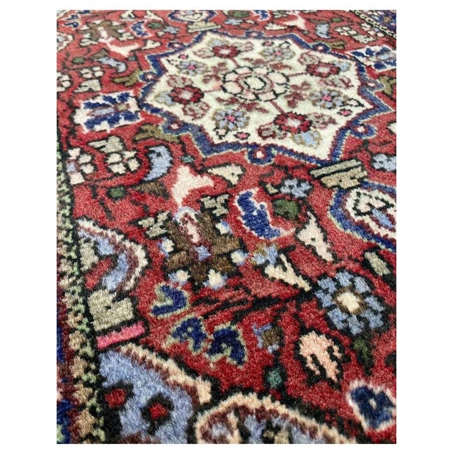 1980s Old Persian Hamadan Rug 2x3 For Sale In Dallas - Image 6 of 9