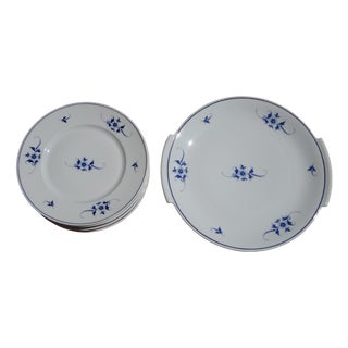 Limoges Porcelain Dessert Service from Maison Bernardaud, 1950s, Set of 13 For Sale