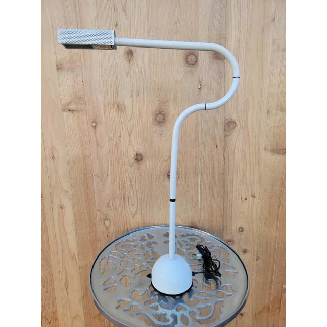 Mid Century Modern Stringa by Hans Ansems White Table Lamp For Sale - Image 9 of 9