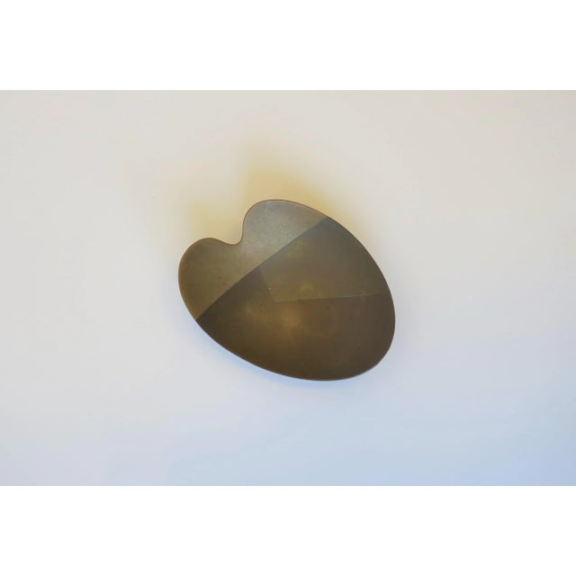 An organic shaped multi-metal small jewelry or decorative dish with beautiful patina, Mexico, circa mid-20th century. Dish...