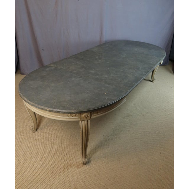 Vintage Dining Table with Three Leaves, 1950s For Sale - Image 10 of 11