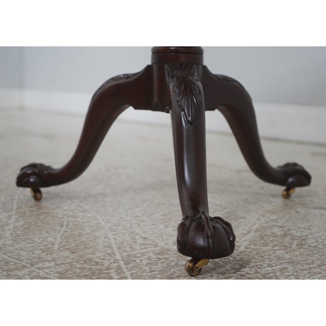 Baker Stately Homes Mahogany Tilt Top Table For Sale - Image 9 of 17