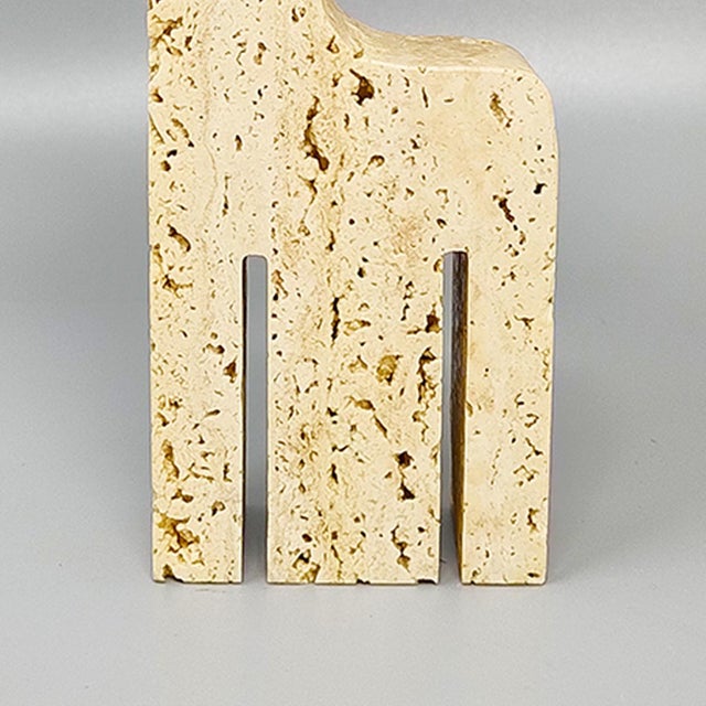 Travertine Giraffe Sculpture by Mari for F.lli Mannelli For Sale - Image 6 of 7