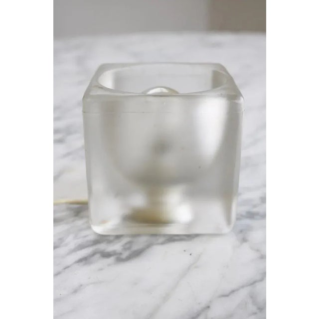 White Vintage Space Age Ice Cube Table Lamp from Peill & Putzler, 1970s For Sale - Image 8 of 8