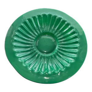 18th Century Peking Glass Bottle Green Charger