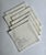 Set of 6 Mid 20th Century Off White Linen & Cotton Dining Napkins With Cut Work For Sale - Image 4 of 16