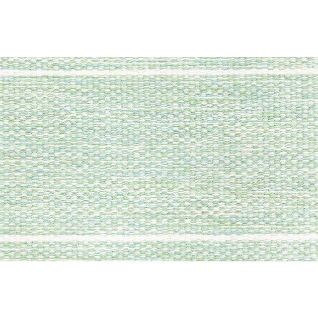 Vintage Swedish Green Flat Woven Rug Doris Leslie Blau For Sale In New York - Image 6 of 7