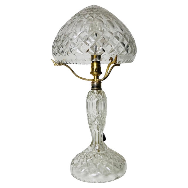 Art Deco Glass Table Lamp, Germany, 1940s For Sale
