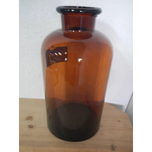 Tan Vintage Pharmacy Container, 1950s For Sale - Image 8 of 10