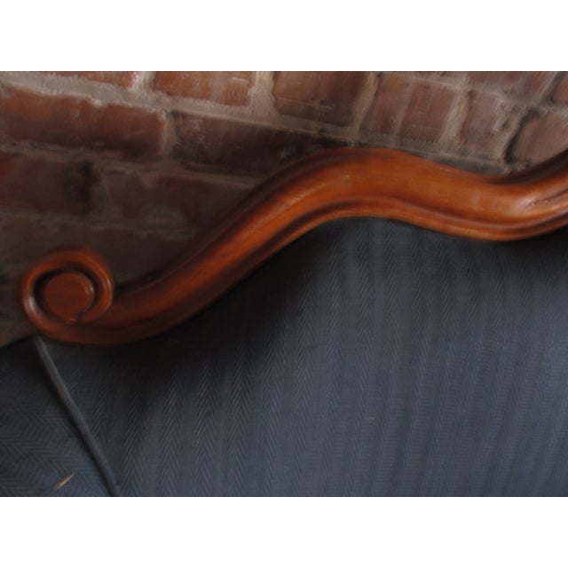 Brown Late 19th Century Antique Victorian Ornate Heavily Carved Walnut Loveseat For Sale - Image 8 of 16