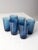Vintage Vereco Set of 6 Blue Glass Tumblers For Sale - Image 10 of 10