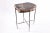 The top of this modern accent side table is made of one slice of organic petrified wood, hand polished to show its...