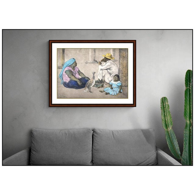 Message us to inquire about custom framing options! (Included for free with every purchase) The artwork here, "La Familia...