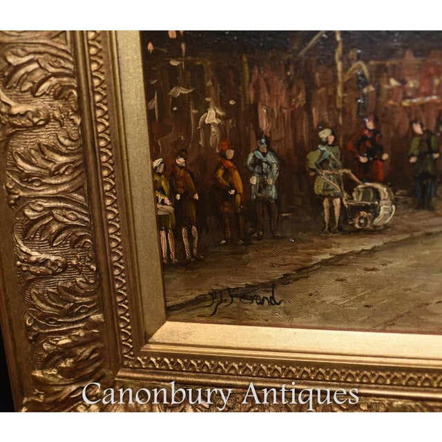 Italian Artist, Triumphal Arch Cityscape, 1980s, Oil Painting, Framed For Sale - Image 5 of 12