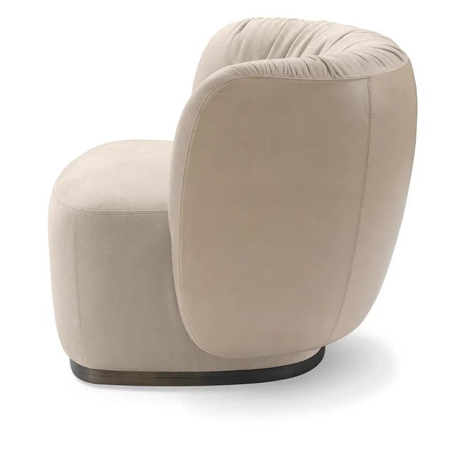 Contemporary Beige Sipario Armchair by Lorenza Bozzoli For Sale - Image 3 of 5