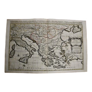 Southern & Eastern Europe: A Large 17th C. Hand-Colored Map by Sanson & Jaillot, 1692 For Sale