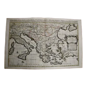 Southern & Eastern Europe: A Large 17th C. Hand-Colored Map by Sanson & Jaillot, 1692