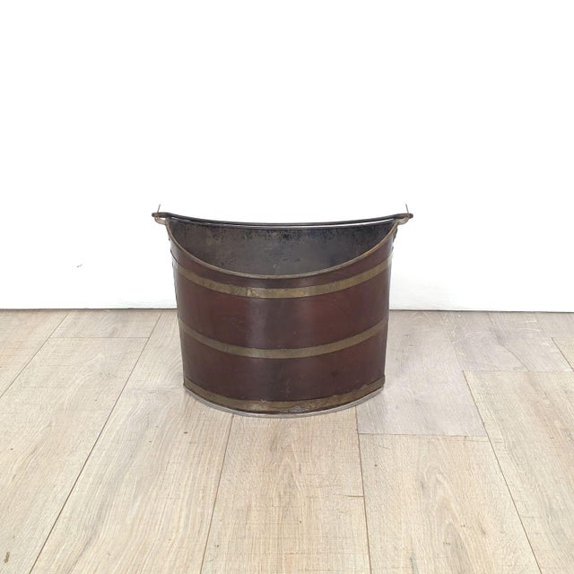 19th Century Tole Peat Bucket, England, 19th Century For Sale - Image 5 of 8