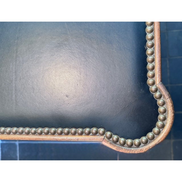 1930s Louis XV Style Game Table With Leather Nail Head Top For Sale - Image 12 of 17