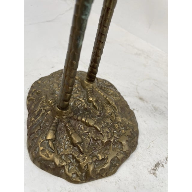 Herons in Gilt Bronze, 1950s, Set of 2 For Sale - Image 9 of 12