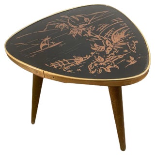 Kidney Shaped Plant Stand, 1950s For Sale