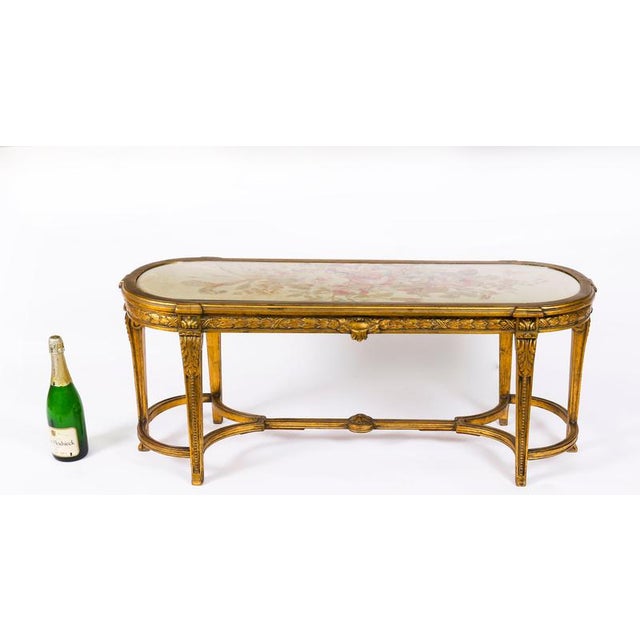Low French Louis Revival Giltwood Coffee Table, 1930s For Sale - Image 16 of 17