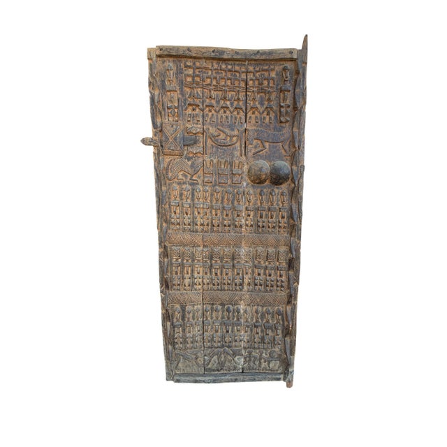 Vintage Dogon Granary Door With Mali African 75.5" H For Sale - Image 10 of 14