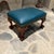 Chippendale or Georgian Style Vintage Leather Footstool Antique For Sale In San Diego - Image 6 of 12