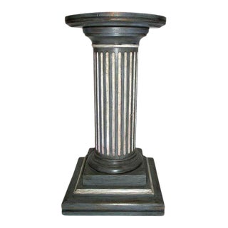 French Painted Pedestal Column For Sale