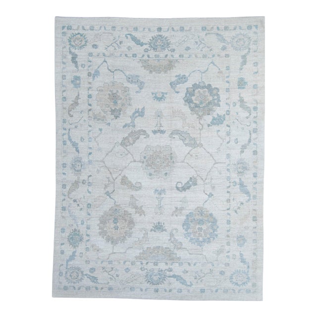 Turkish Oushak Rug 8'11" x 12' #20345 For Sale