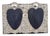 Vintage Heart Shaped Double Sterling Silver Photo Frame, 1930s For Sale